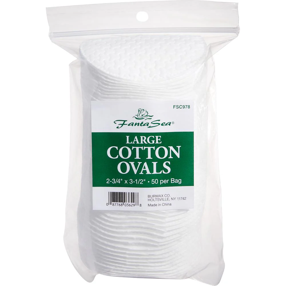 100% Cotton Ovals - 3" / 50 per Sleeve by Fantasea - Image 4