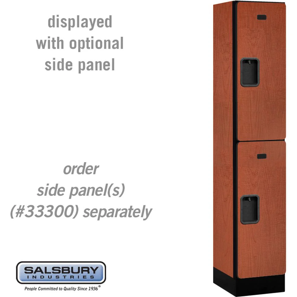 12" Wide Double Tier Designer Wood Locker - 1 Wide - 5 Feet High - 15" Deep by Salsbury - Image 17