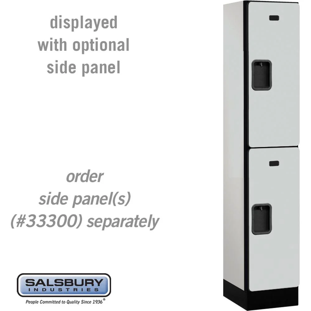 12" Wide Double Tier Designer Wood Locker - 1 Wide - 5 Feet High - 15" Deep by Salsbury - Image 22