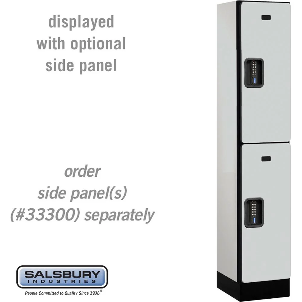 12" Wide Double Tier Designer Wood Locker - 1 Wide - 5 Feet High - 15" Deep by Salsbury - Image 23
