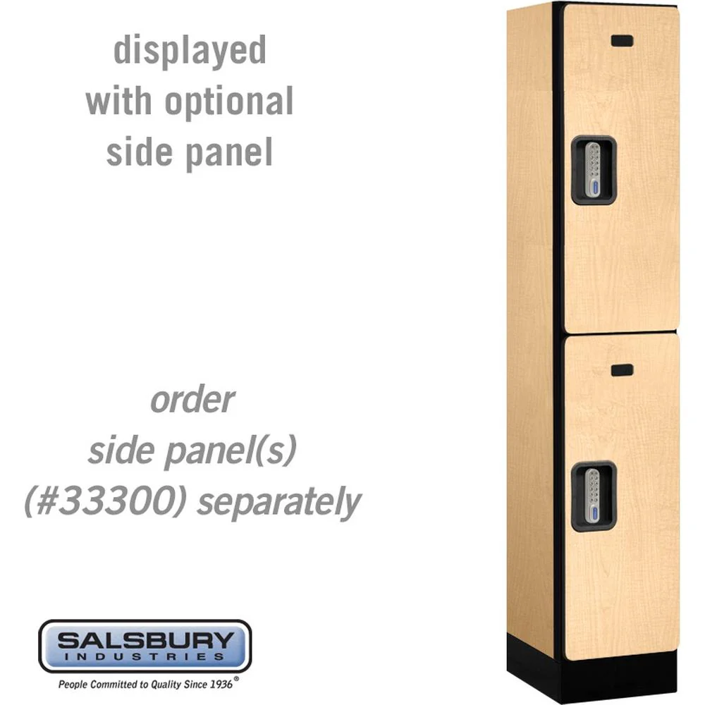 12" Wide Double Tier Designer Wood Locker - 1 Wide - 5 Feet High - 15" Deep by Salsbury - Image 35