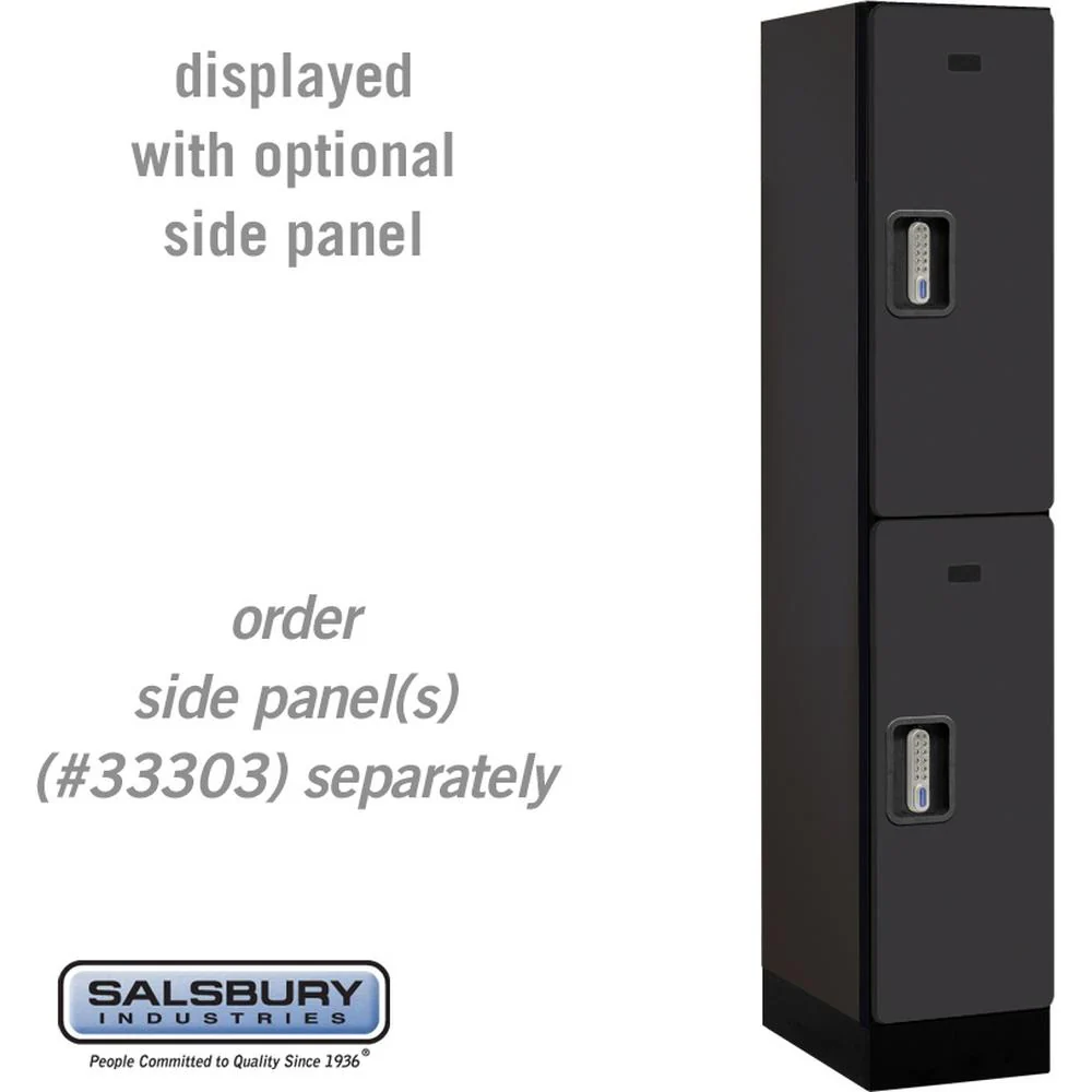 12" Wide Double Tier Designer Wood Locker - 1 Wide - 5 Feet High - 18" Deep by Salsbury - Image 10