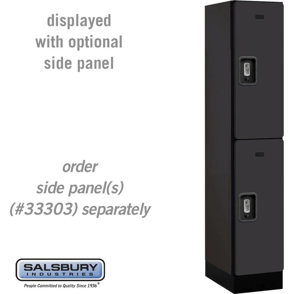 12" Wide Double Tier Designer Wood Locker - 1 Wide - 5 Feet High - 18" Deep by Salsbury - Image 11