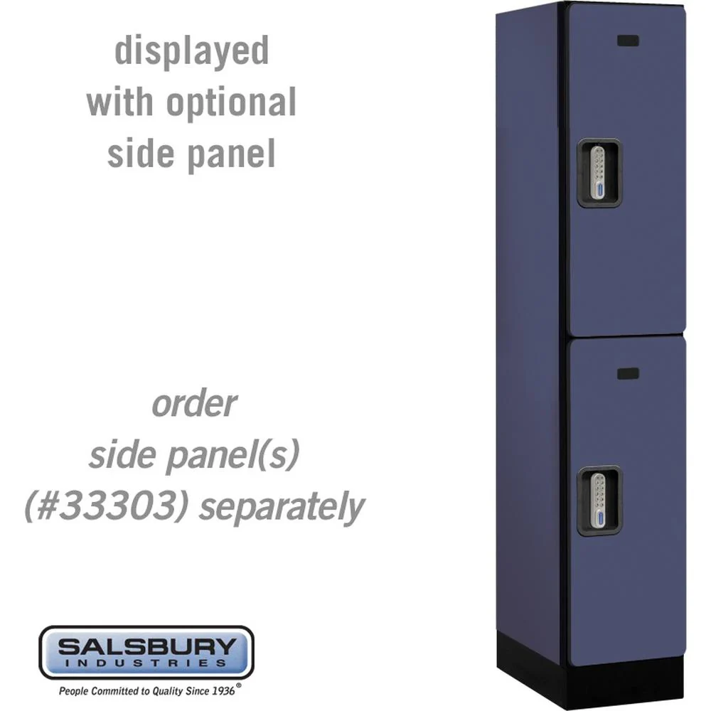 12" Wide Double Tier Designer Wood Locker - 1 Wide - 5 Feet High - 18" Deep by Salsbury - Image 15
