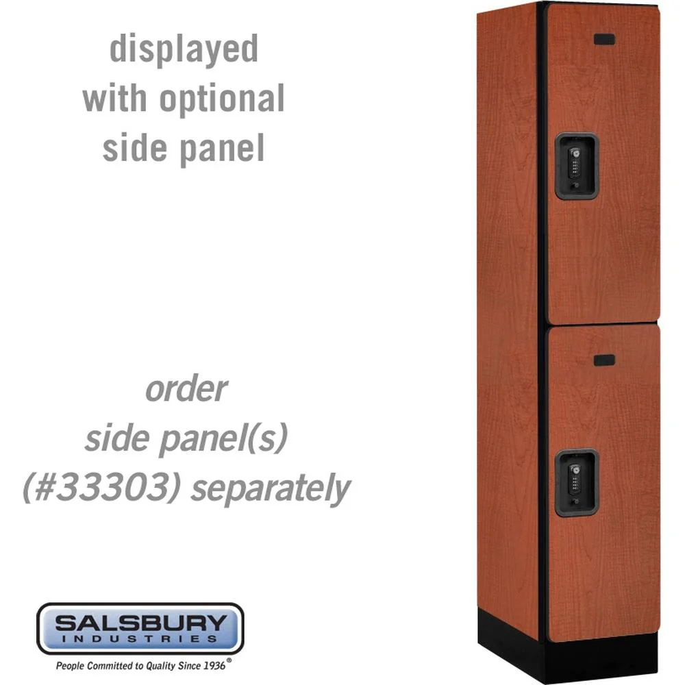 12" Wide Double Tier Designer Wood Locker - 1 Wide - 5 Feet High - 18" Deep by Salsbury - Image 19