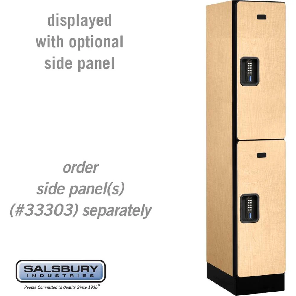 12" Wide Double Tier Designer Wood Locker - 1 Wide - 5 Feet High - 18" Deep by Salsbury - Image 33