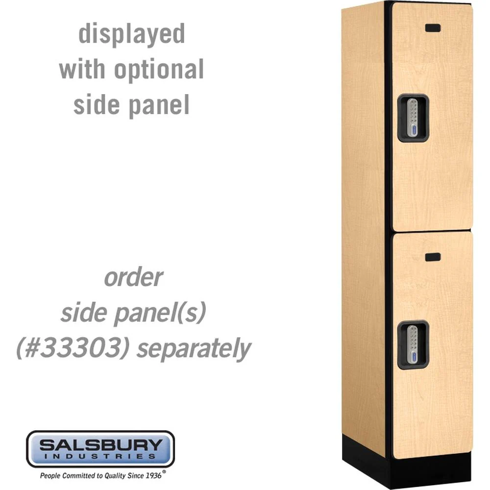 12" Wide Double Tier Designer Wood Locker - 1 Wide - 5 Feet High - 18" Deep by Salsbury - Image 35