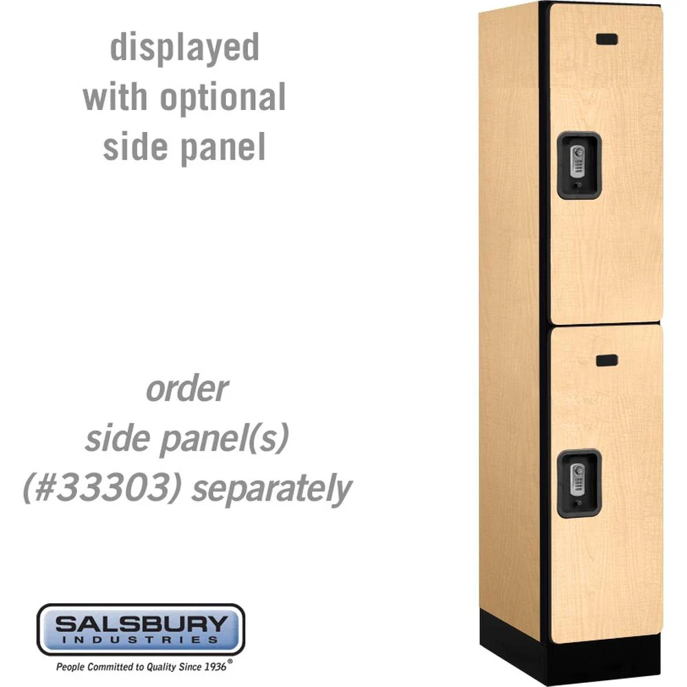 12" Wide Double Tier Designer Wood Locker - 1 Wide - 5 Feet High - 18" Deep by Salsbury - Image 36