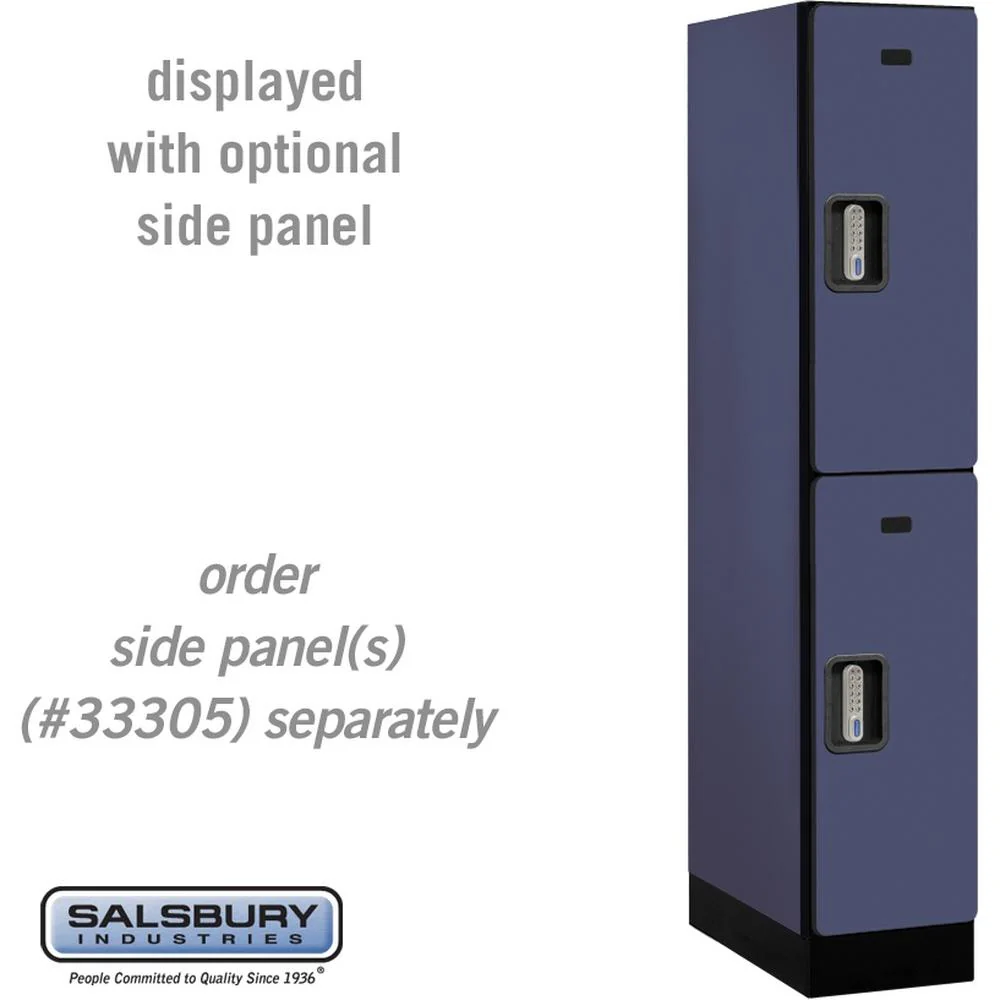12" Wide Double Tier Designer Wood Locker - 1 Wide - 5 Feet High - 21" Deep by Salsbury - Image 15