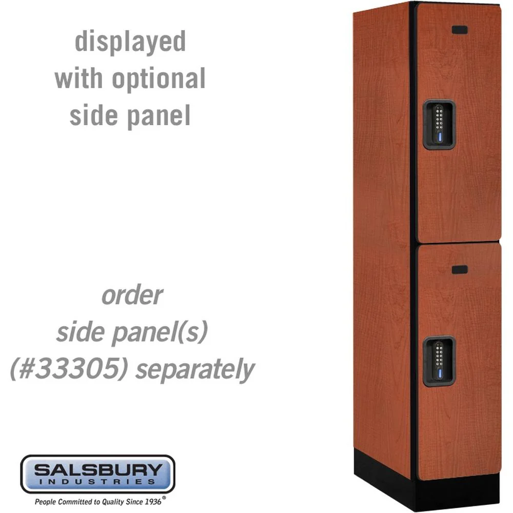12" Wide Double Tier Designer Wood Locker - 1 Wide - 5 Feet High - 21" Deep by Salsbury - Image 18
