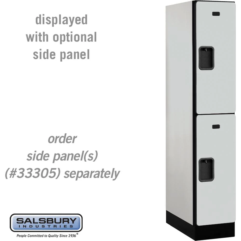 12" Wide Double Tier Designer Wood Locker - 1 Wide - 5 Feet High - 21" Deep by Salsbury - Image 22