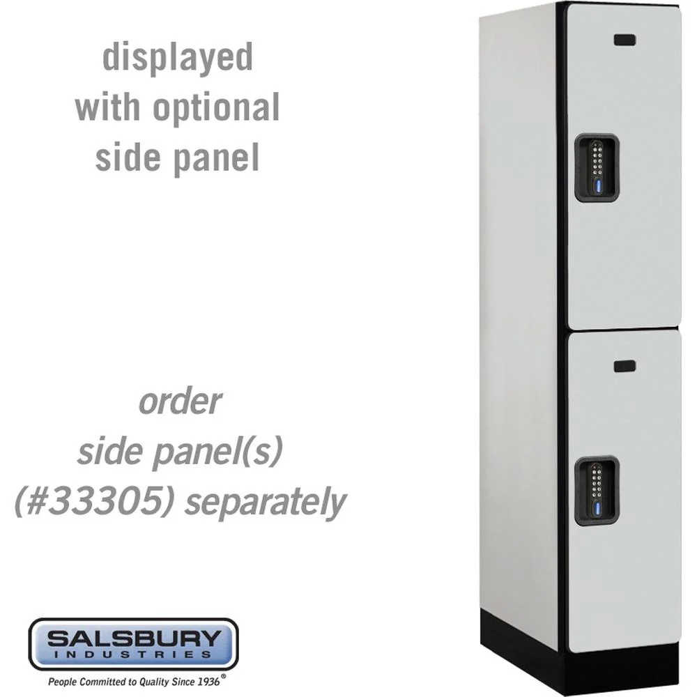 12" Wide Double Tier Designer Wood Locker - 1 Wide - 5 Feet High - 21" Deep by Salsbury - Image 23
