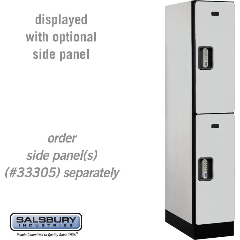 12" Wide Double Tier Designer Wood Locker - 1 Wide - 5 Feet High - 21" Deep by Salsbury - Image 25