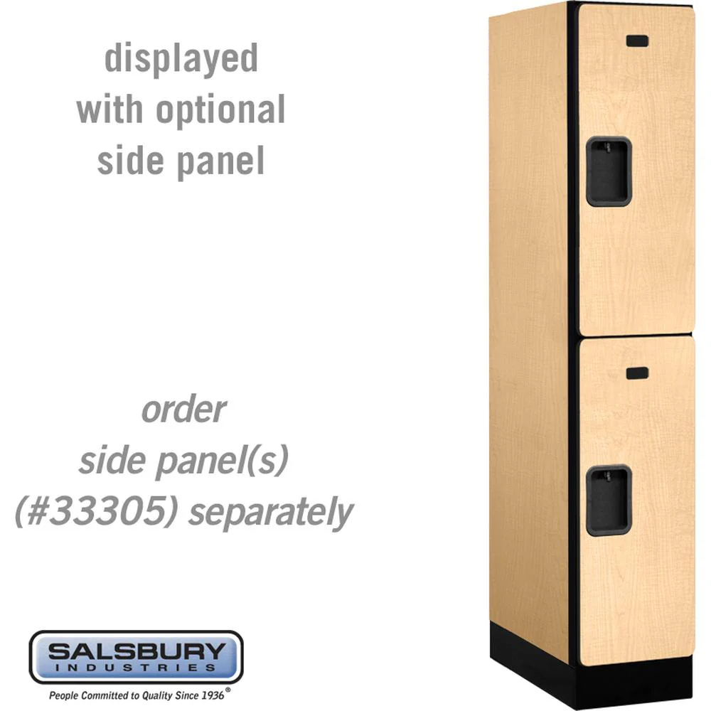 12" Wide Double Tier Designer Wood Locker - 1 Wide - 5 Feet High - 21" Deep by Salsbury - Image 32