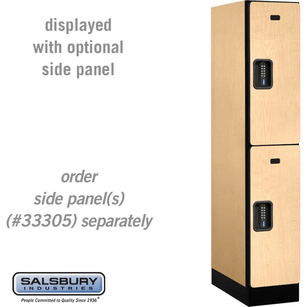 12" Wide Double Tier Designer Wood Locker - 1 Wide - 5 Feet High - 21" Deep by Salsbury - Image 33