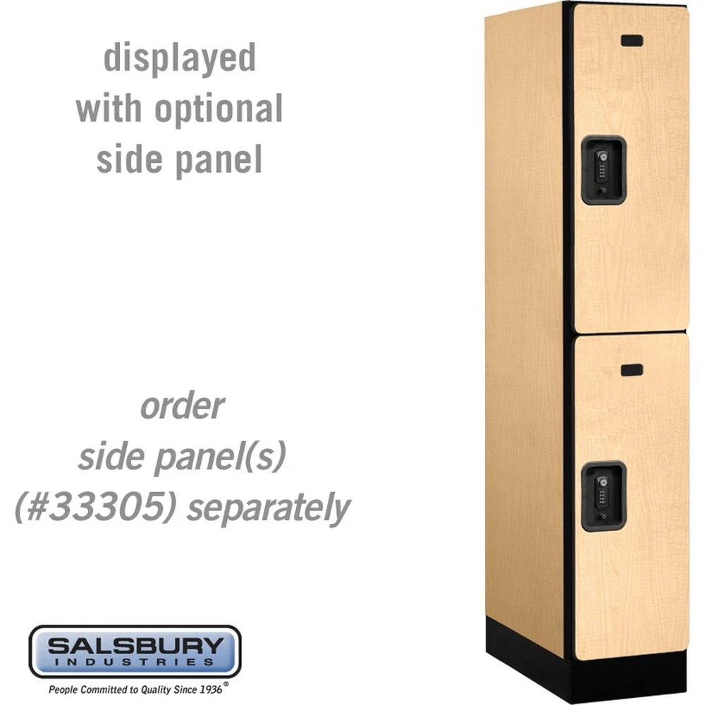 12" Wide Double Tier Designer Wood Locker - 1 Wide - 5 Feet High - 21" Deep by Salsbury - Image 34
