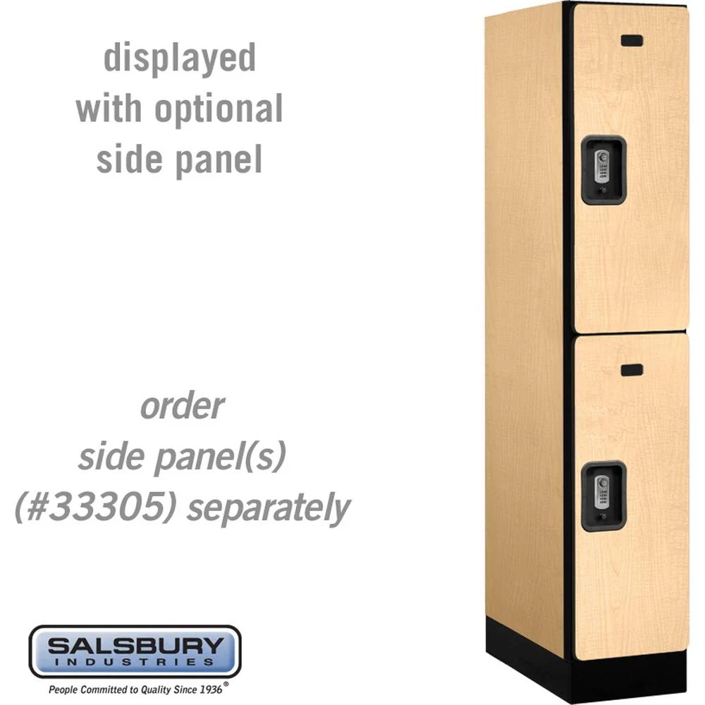 12" Wide Double Tier Designer Wood Locker - 1 Wide - 5 Feet High - 21" Deep by Salsbury - Image 36