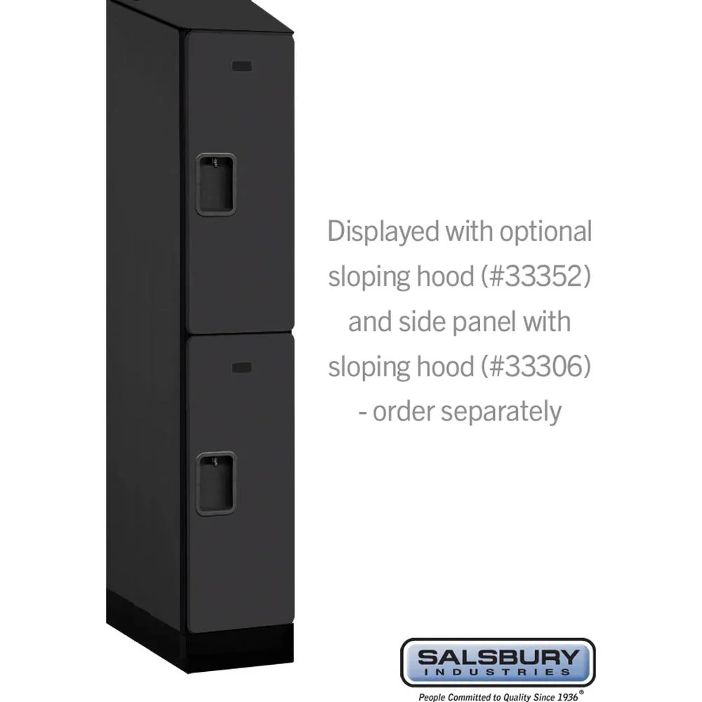 12" Wide Double Tier Designer Wood Locker - 1 Wide - 5 Feet High - 21" Deep by Salsbury - Image 7