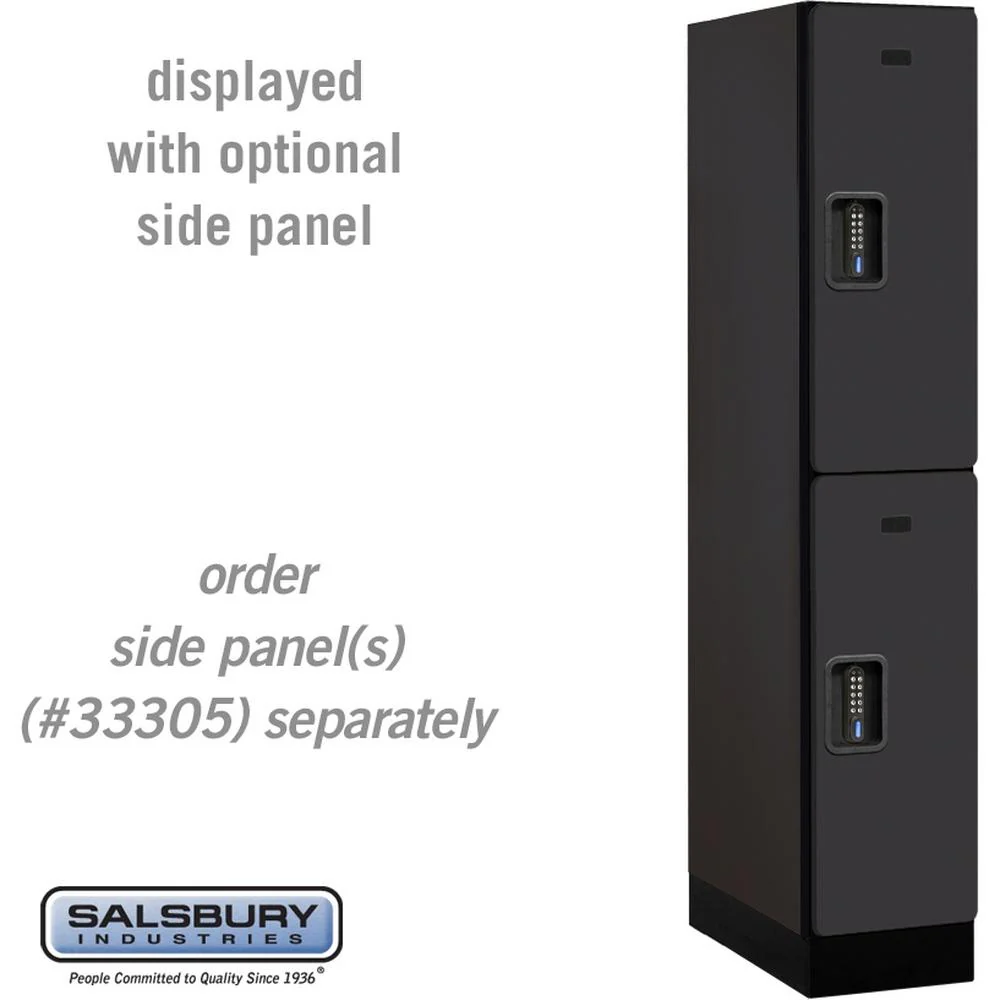 12" Wide Double Tier Designer Wood Locker - 1 Wide - 5 Feet High - 21" Deep by Salsbury - Image 8