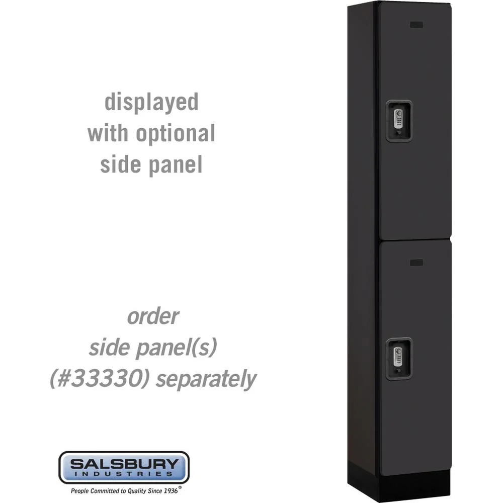 12" Wide Double Tier Designer Wood Locker - 1 Wide - 6 Feet High - 15" Deep by Salsbury - Image 11