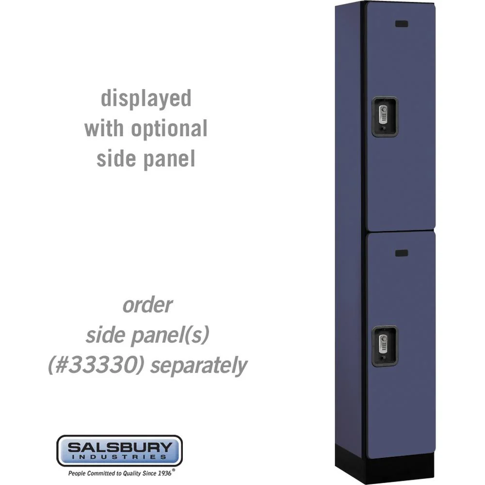 12" Wide Double Tier Designer Wood Locker - 1 Wide - 6 Feet High - 15" Deep by Salsbury - Image 16