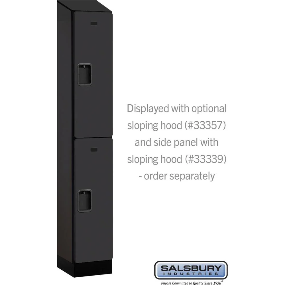 12" Wide Double Tier Designer Wood Locker - 1 Wide - 6 Feet High - 15" Deep by Salsbury - Image 2