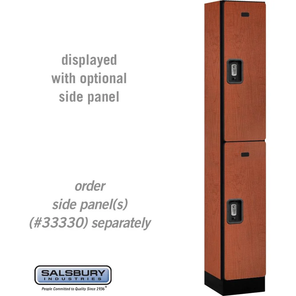 12" Wide Double Tier Designer Wood Locker - 1 Wide - 6 Feet High - 15" Deep by Salsbury - Image 21