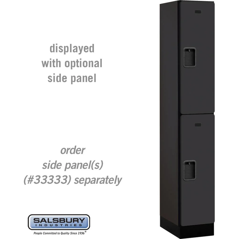 12" Wide Double Tier Designer Wood Locker - 1 Wide - 6 Feet High - 18" Deep by Salsbury