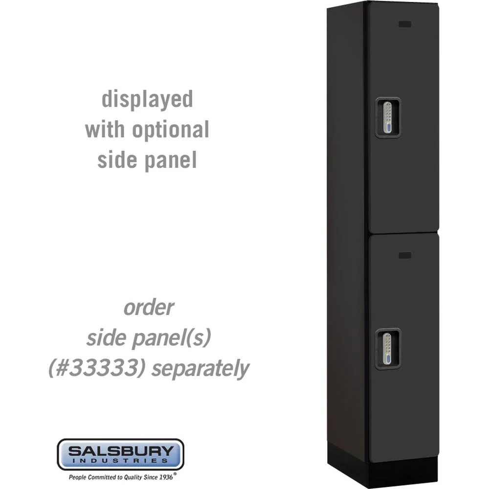 12" Wide Double Tier Designer Wood Locker - 1 Wide - 6 Feet High - 18" Deep by Salsbury - Image 10