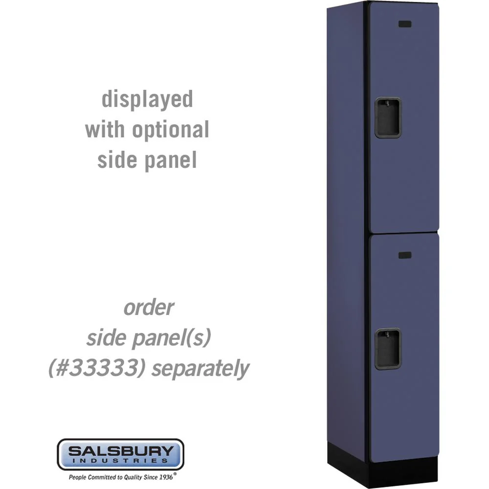12" Wide Double Tier Designer Wood Locker - 1 Wide - 6 Feet High - 18" Deep by Salsbury - Image 12