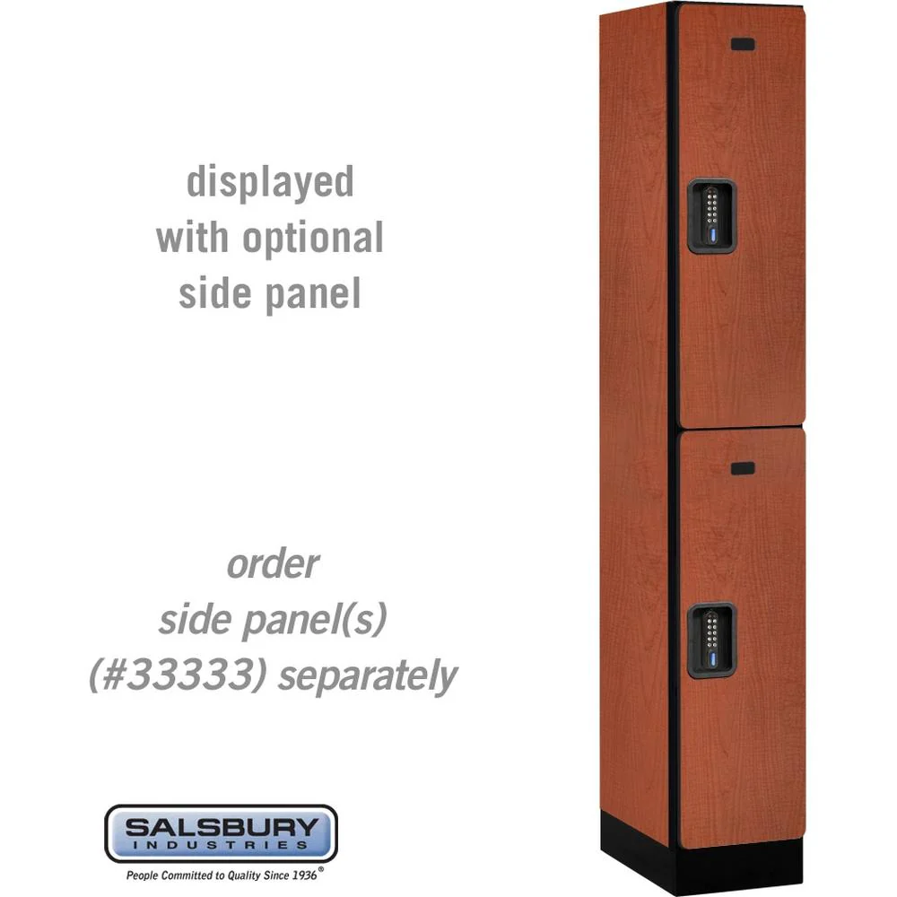 12" Wide Double Tier Designer Wood Locker - 1 Wide - 6 Feet High - 18" Deep by Salsbury - Image 18