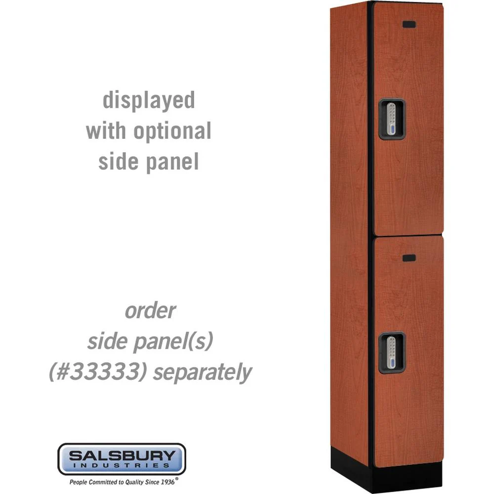12" Wide Double Tier Designer Wood Locker - 1 Wide - 6 Feet High - 18" Deep by Salsbury - Image 20