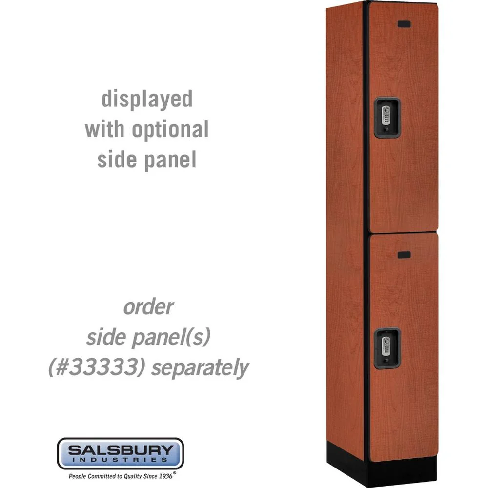 12" Wide Double Tier Designer Wood Locker - 1 Wide - 6 Feet High - 18" Deep by Salsbury - Image 21