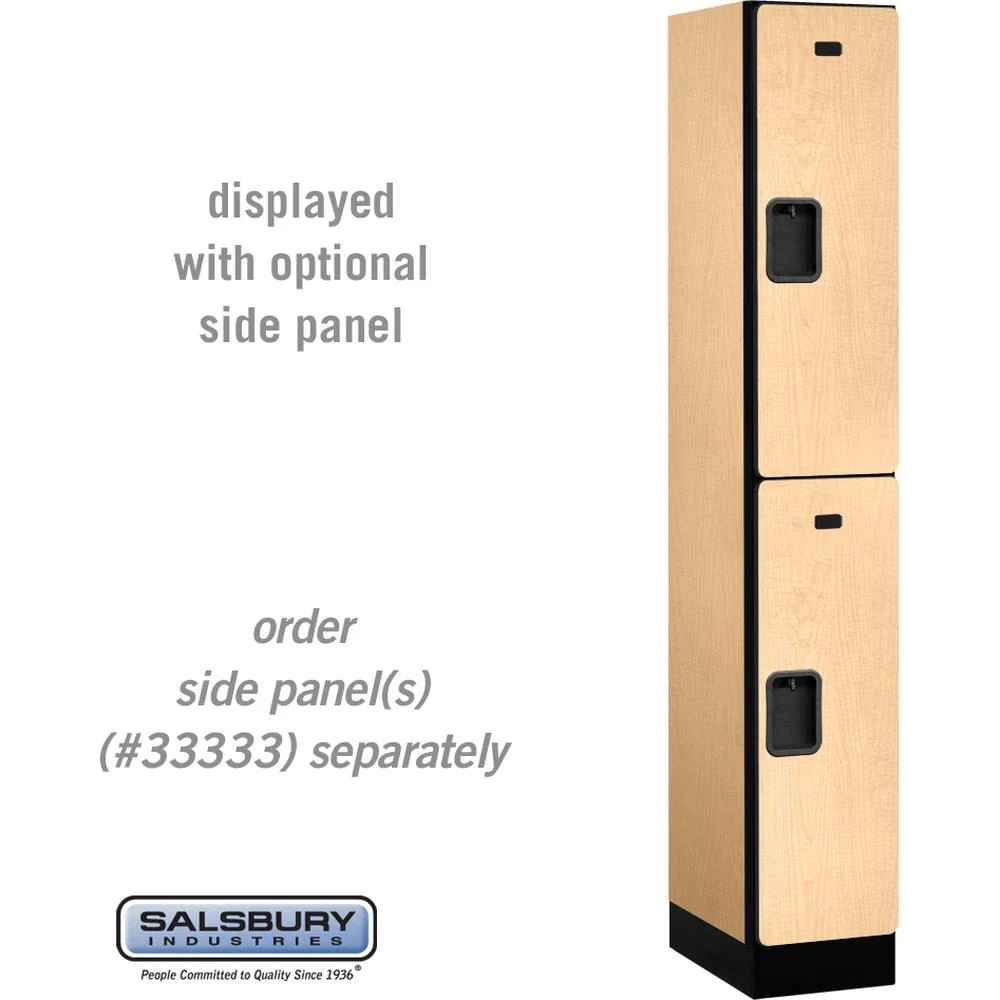 12" Wide Double Tier Designer Wood Locker - 1 Wide - 6 Feet High - 18" Deep by Salsbury - Image 32