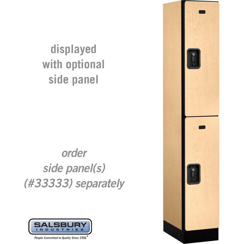12" Wide Double Tier Designer Wood Locker - 1 Wide - 6 Feet High - 18" Deep by Salsbury - Image 34