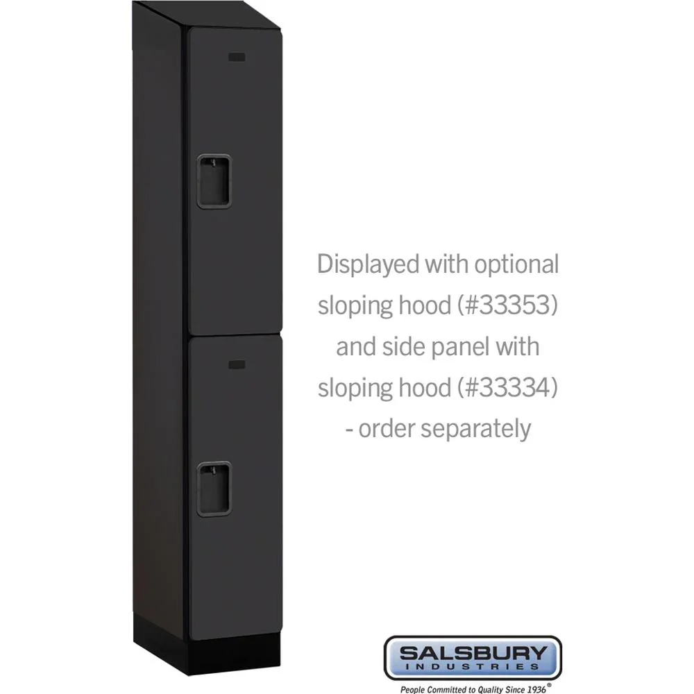 12" Wide Double Tier Designer Wood Locker - 1 Wide - 6 Feet High - 18" Deep by Salsbury - Image 7