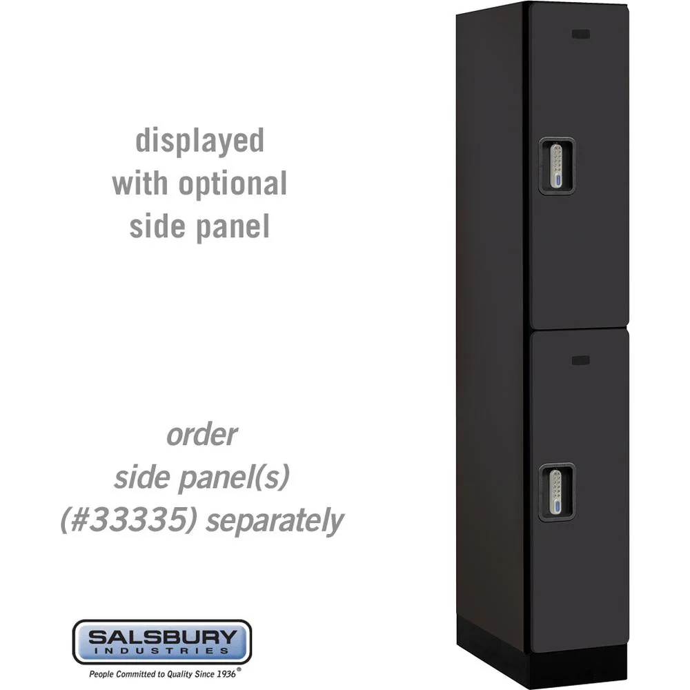 12" Wide Double Tier Designer Wood Locker - 1 Wide - 6 Feet High - 21" Deep by Salsbury - Image 10