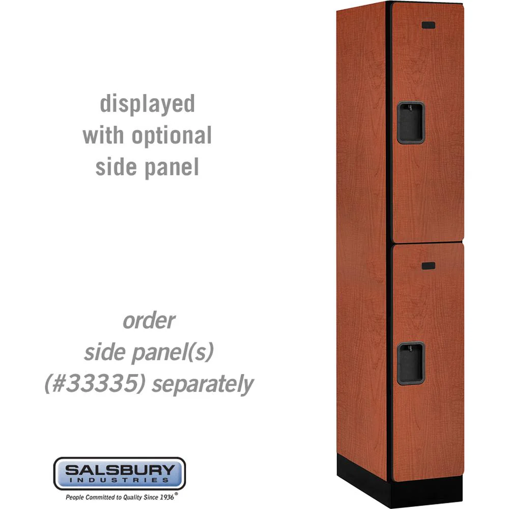 12" Wide Double Tier Designer Wood Locker - 1 Wide - 6 Feet High - 21" Deep by Salsbury - Image 17