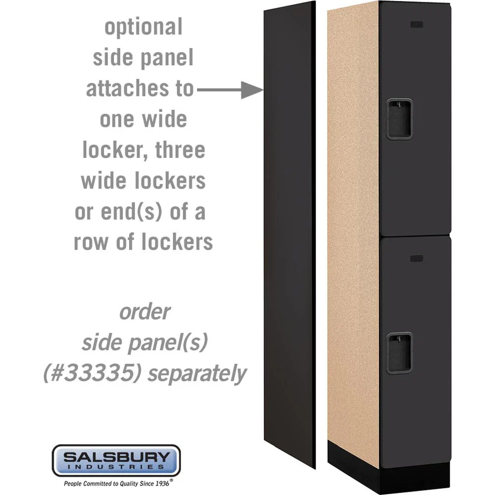 12" Wide Double Tier Designer Wood Locker - 1 Wide - 6 Feet High - 21" Deep by Salsbury - Image 2