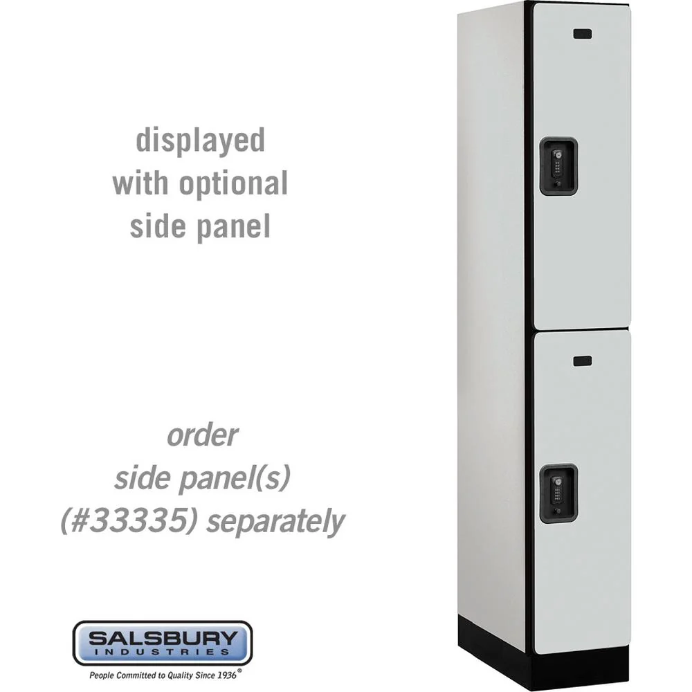 12" Wide Double Tier Designer Wood Locker - 1 Wide - 6 Feet High - 21" Deep by Salsbury - Image 24