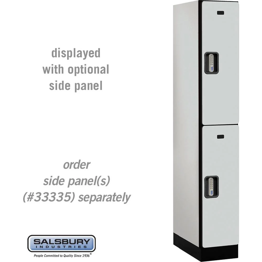 12" Wide Double Tier Designer Wood Locker - 1 Wide - 6 Feet High - 21" Deep by Salsbury - Image 25