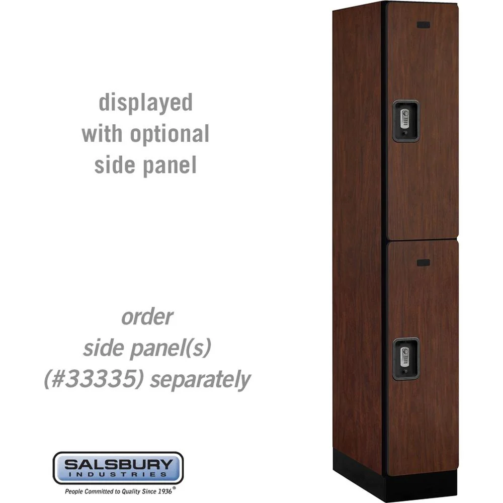 12" Wide Double Tier Designer Wood Locker - 1 Wide - 6 Feet High - 21" Deep by Salsbury - Image 31