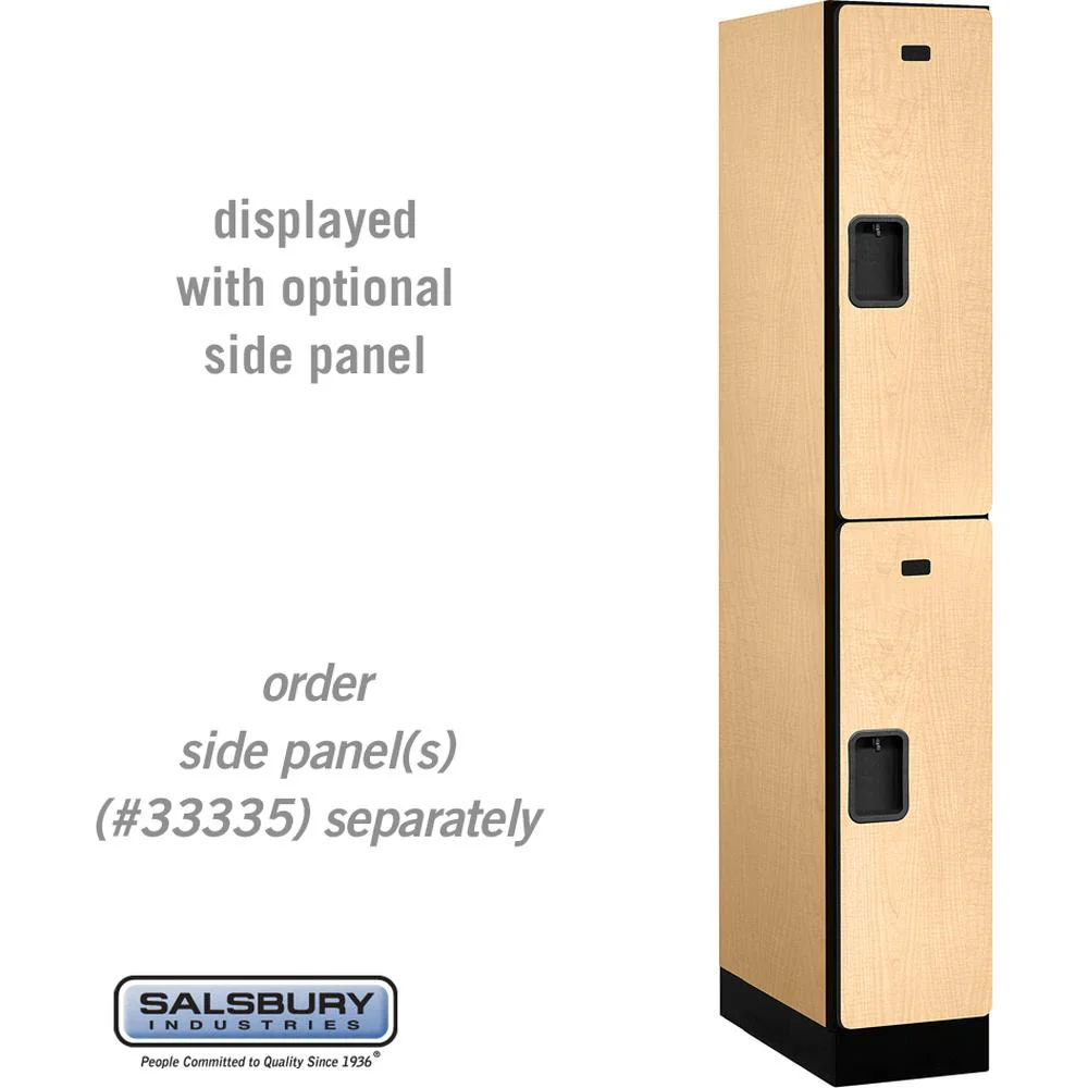 12" Wide Double Tier Designer Wood Locker - 1 Wide - 6 Feet High - 21" Deep by Salsbury - Image 32