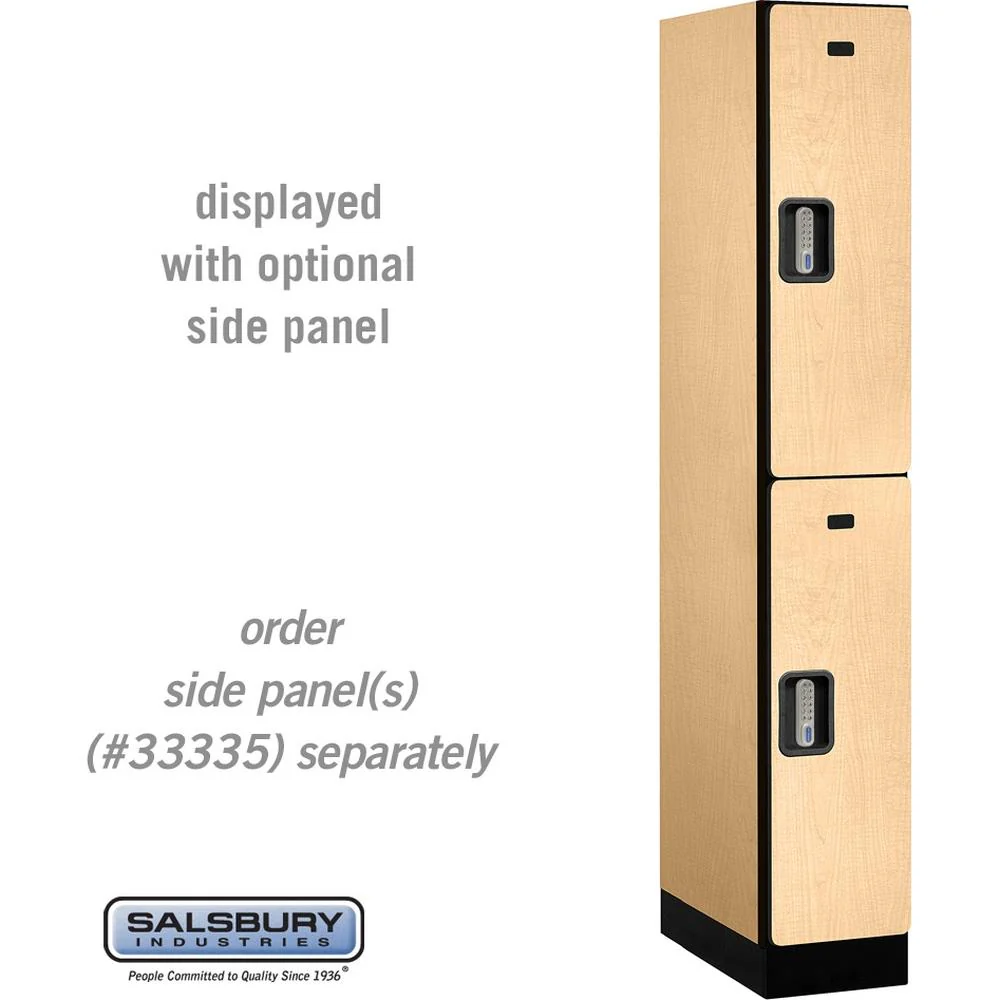 12" Wide Double Tier Designer Wood Locker - 1 Wide - 6 Feet High - 21" Deep by Salsbury - Image 35