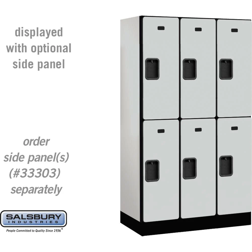 12" Wide Double Tier Designer Wood Locker - 3 Wide - 5 Feet High - 18" Deep by Salsbury - Image 22