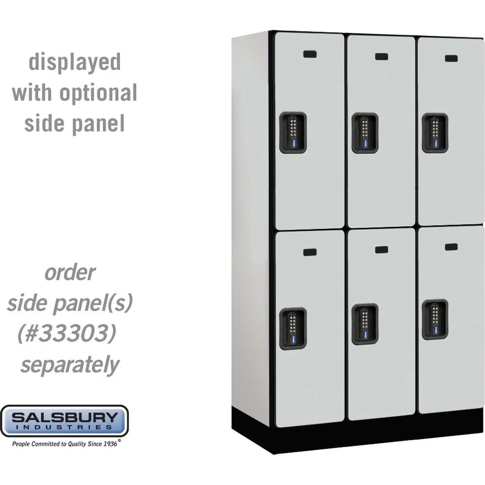 12" Wide Double Tier Designer Wood Locker - 3 Wide - 5 Feet High - 18" Deep by Salsbury - Image 23