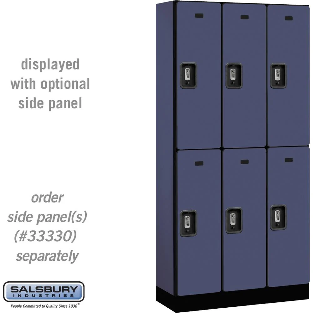 12" Wide Double Tier Designer Wood Locker - 3 Wide - 6 Feet High - 15" Deep by Salsbury - Image 16