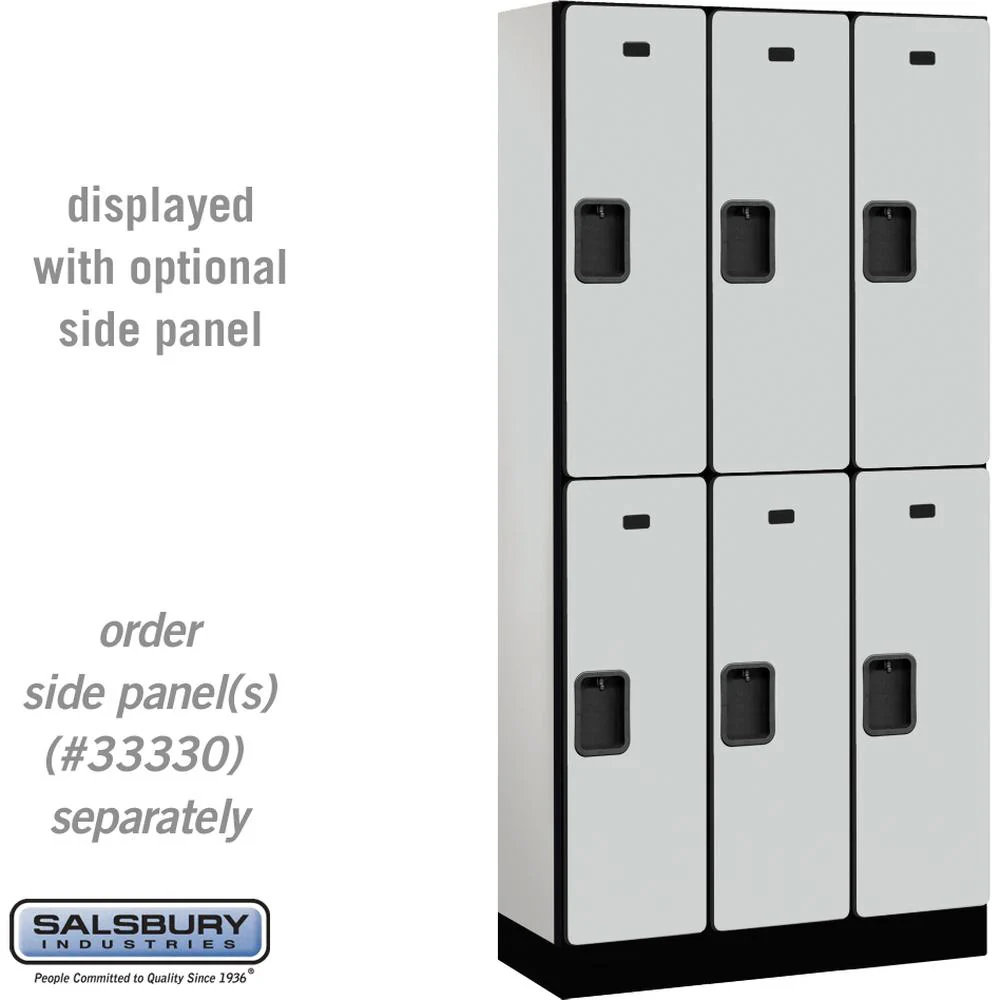 12" Wide Double Tier Designer Wood Locker - 3 Wide - 6 Feet High - 15" Deep by Salsbury - Image 22