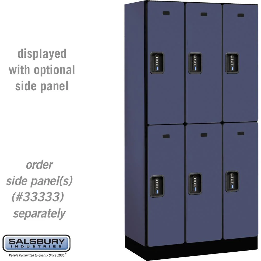 12" Wide Double Tier Designer Wood Locker - 3 Wide - 6 Feet High - 18" Deep by Salsbury - Image 13