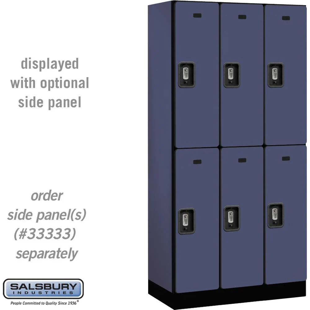 12" Wide Double Tier Designer Wood Locker - 3 Wide - 6 Feet High - 18" Deep by Salsbury - Image 16